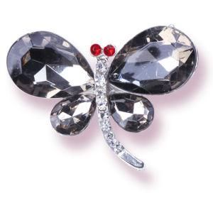 Dragonfly Shaped Alloy with Stone Brooch