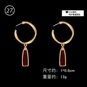Earring Huggie Twisted Hoop Earrings Rhinestone Earrings Women