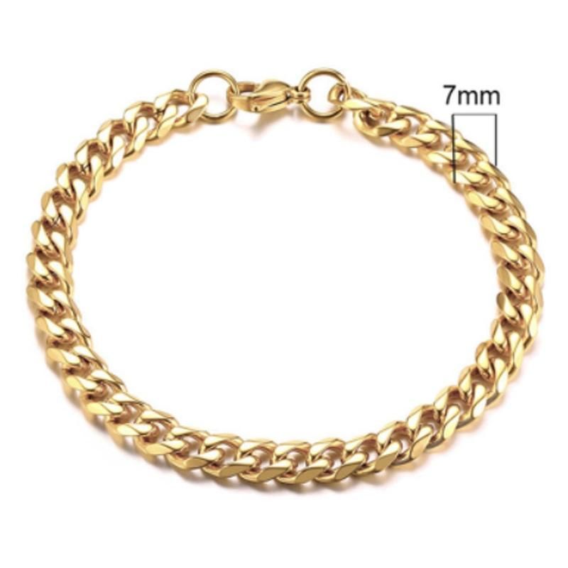 Hollow Monaco Chain Necklace or Bracelet Modern Plain Lock Clasp Fine Jewelry