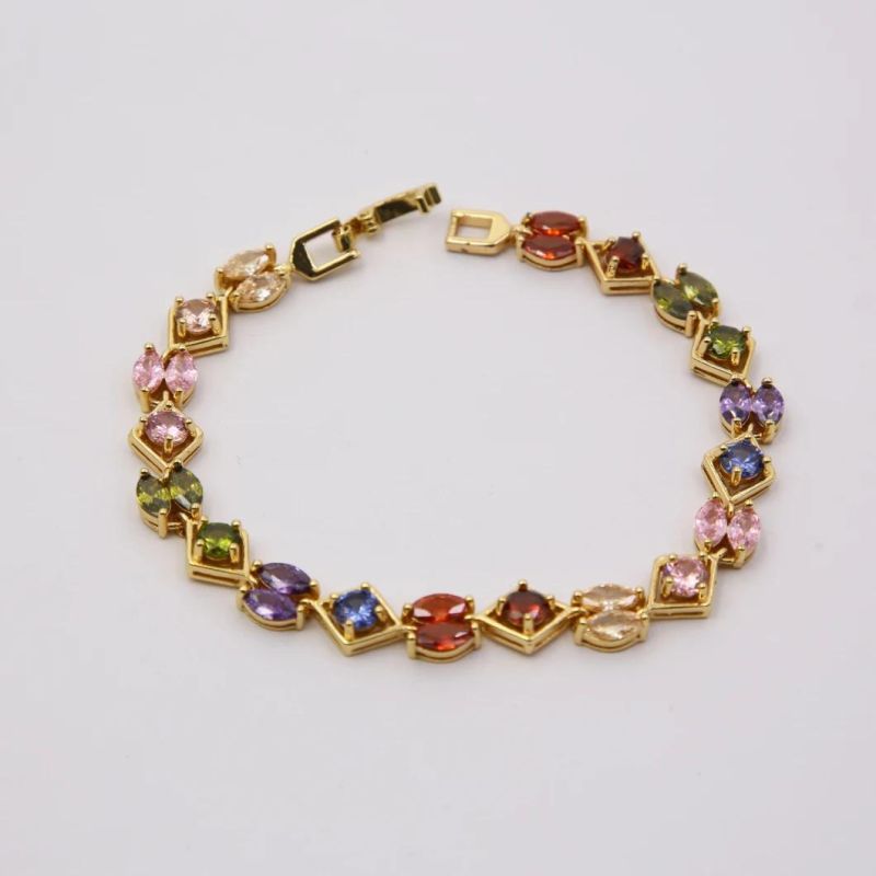 Fashion Jewelry Crystal Charm Women Brass Bracelet for Sale