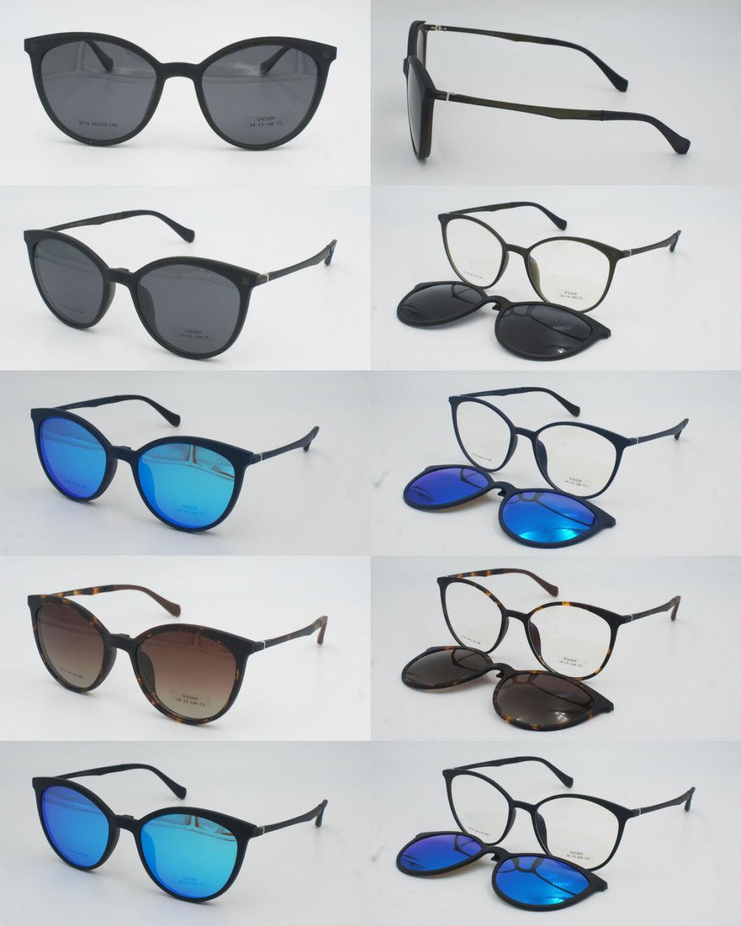 2020 New Model Magnetic Multicolor Lens Clip-on Frame Tortoiseshell Sunglasses Magnet for Men