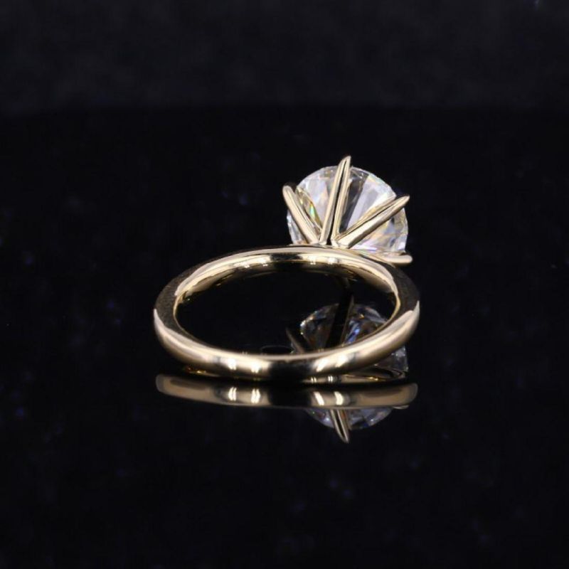 Starsgem Moissanite Ring 3CT Round Heart&Arrow Moissanite Ring Factory Price