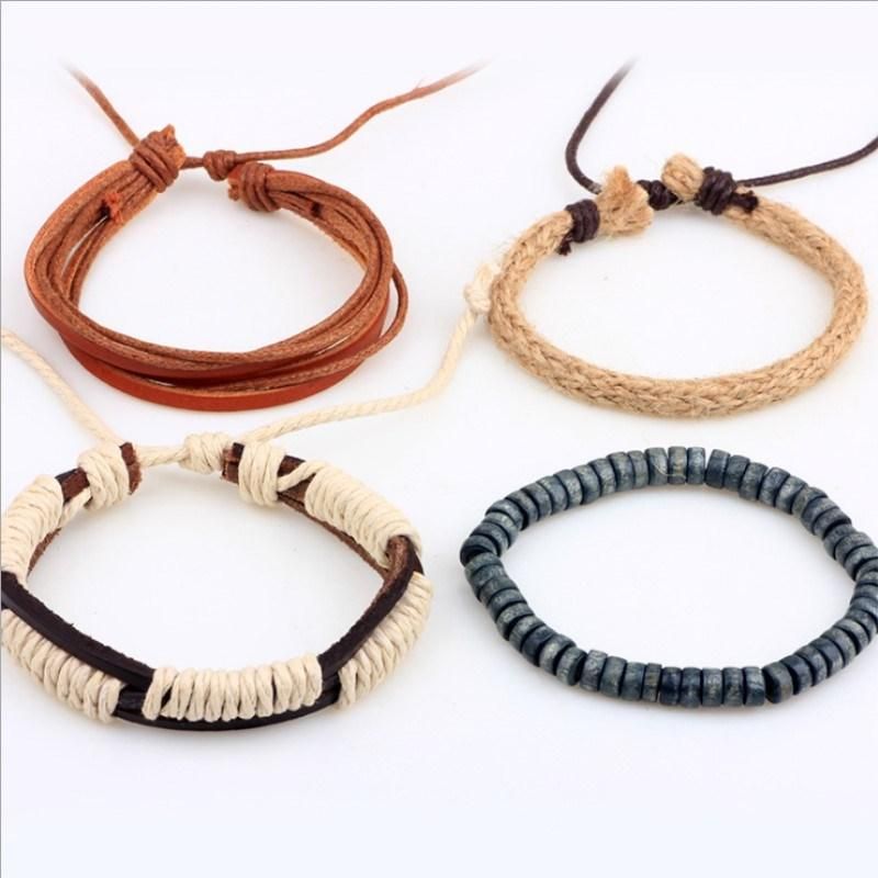 Boyfriend Gift Male Bracelet Trendy Leather Charm Bracelet