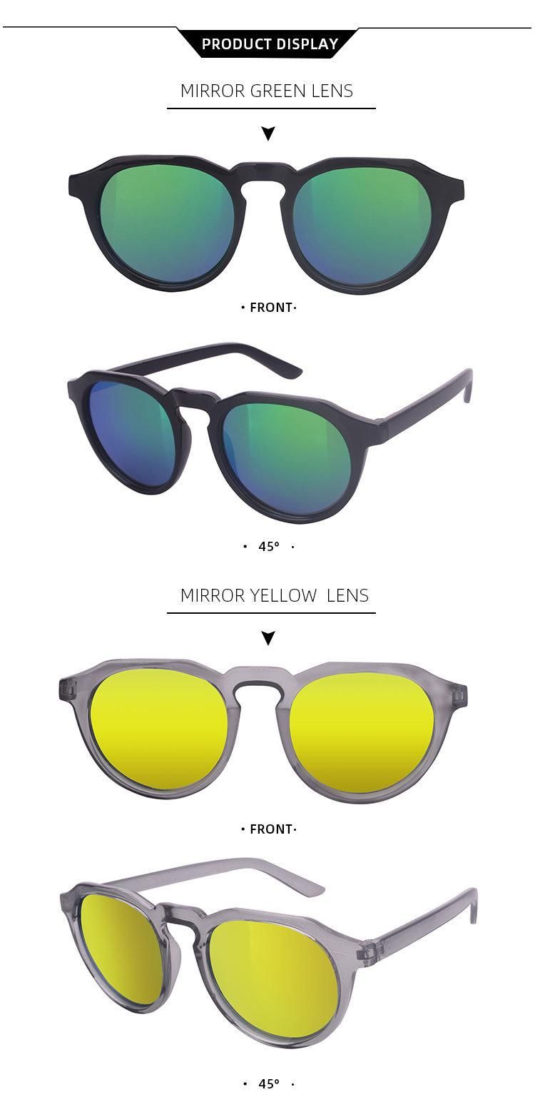 2021 Custom Logo UV400 Designer Polarized Sunglasses Round