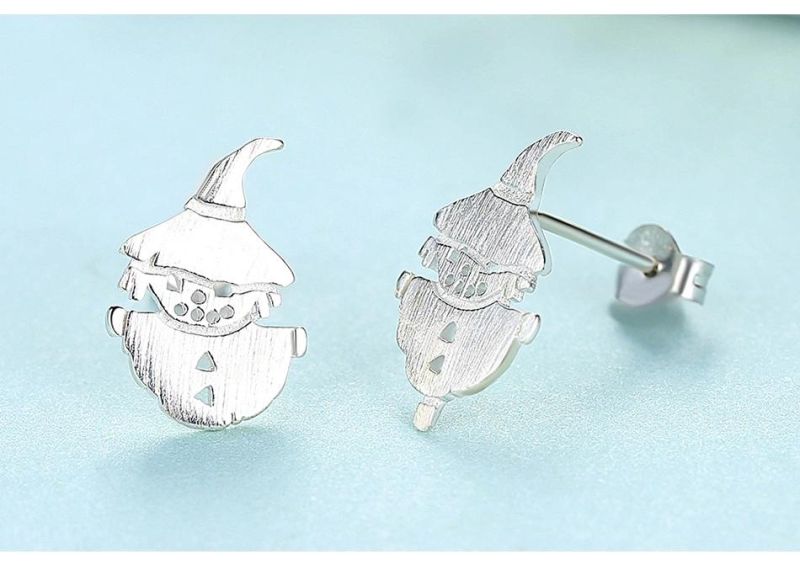 Christmas Ornament Female Contracted Snow Man Earpiece