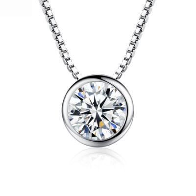 Fashion Jewellery Eye of The Sky Zircon Charm Pendant Necklace for Women