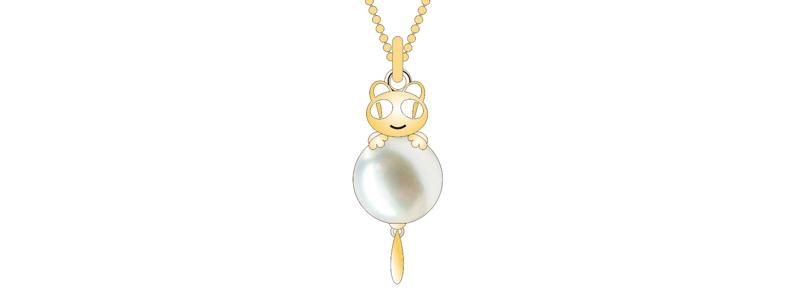 Colorful Custom Yellow Pearl High Quality Tiger Shape Jewelry Set
