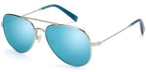 Hand-Polished Teardrop Metal Frame Shape Unisex Sunglasses