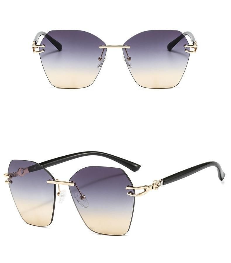 Stokc! ! Frameless New Metal Ladies Designer Sunglasse