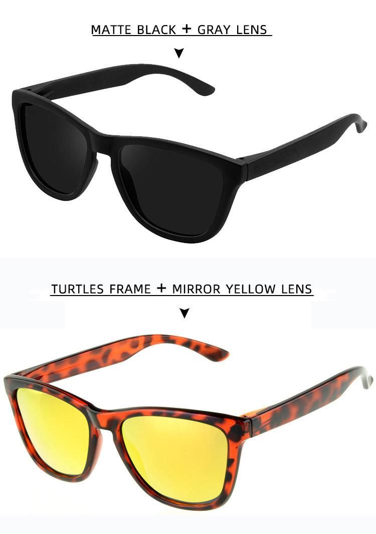 Customized Logo Sun Glasses Cheap Polarized PC Sunglasses for Men