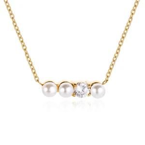 Astofli Diamond Freshwater Pearl Necklace Bracelet Earrings Wedding Pearl Bridal Jewelry Set