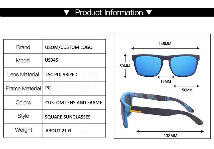 2021 New Square Sunglasses Men Polarized Sun Glasses River Retro Vintage Women Fashion Driving Eyewear Sports Eyewear Unisex PC