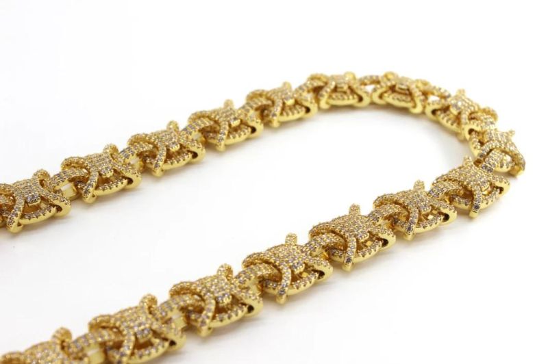 Mens Gold Chain Cuban Link Chain Necklace