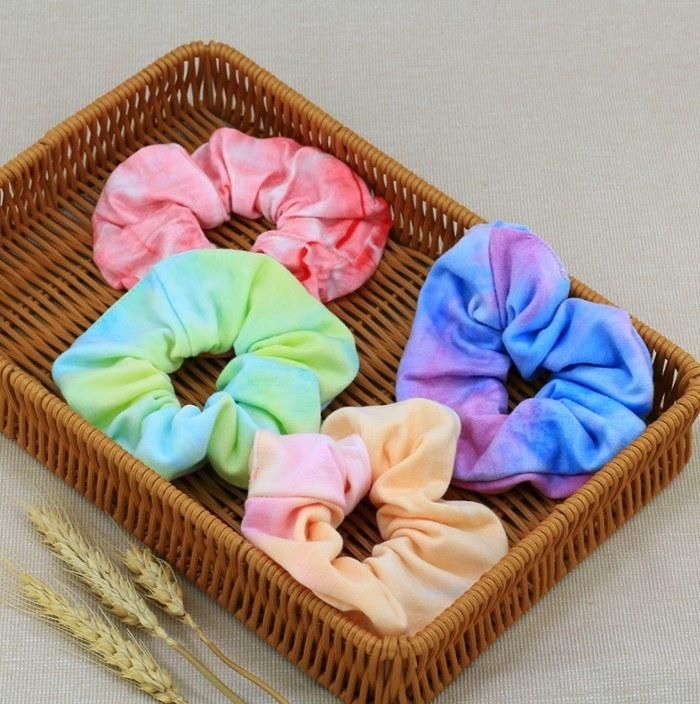 Korean Women Hair Accessories New Dyeing Hair Scrunchies Velvet Scrunchies