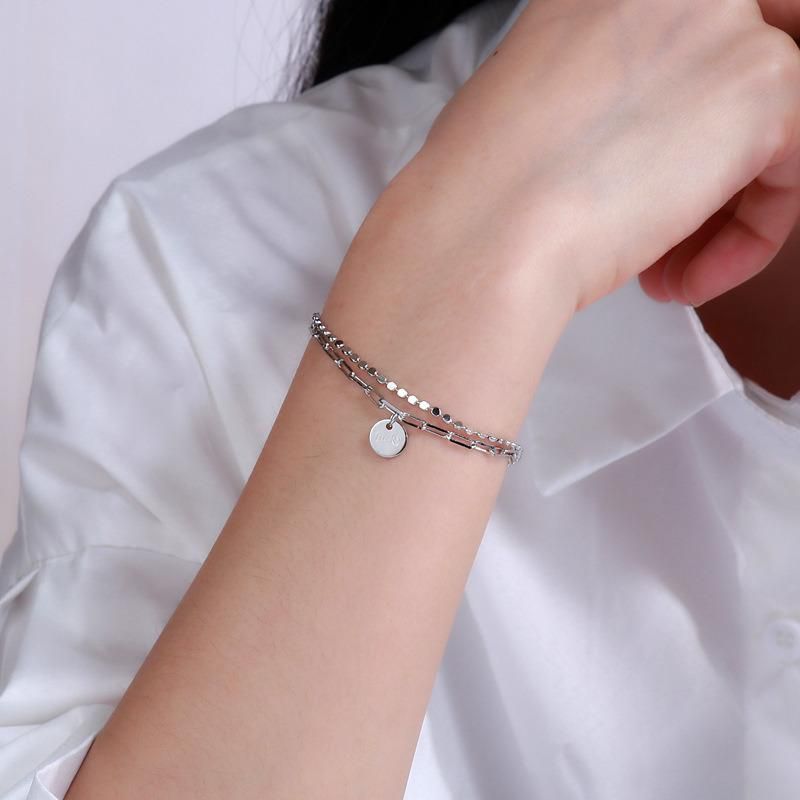 Transfer Beads Hand Jewelry Student Girlfriends Geometric Square Bracelet