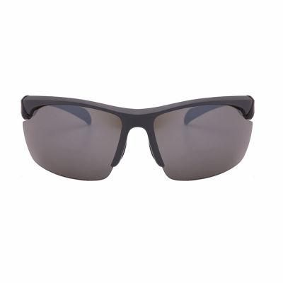 2019 Big Lens Black Frame Sports Sunglasses