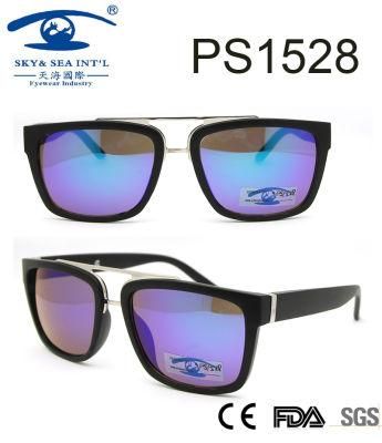 High Quality Fashion Style Frame Plastic Sunglasses (PS1528)