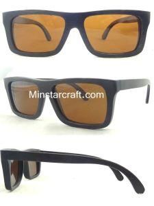 Custom UV400 Brown Polarized Wooden Sunglasses for Wholesale