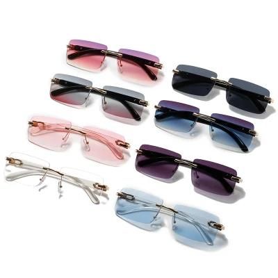 Sunglasses Colorful Gradient Color Ocean Sheet Sunglasses Square Glasses