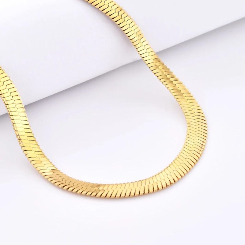 Manufacturer Stainless Steel Necklace Making Gold Plated Herringbone Chain Jewellery for Fashion Women Accessories