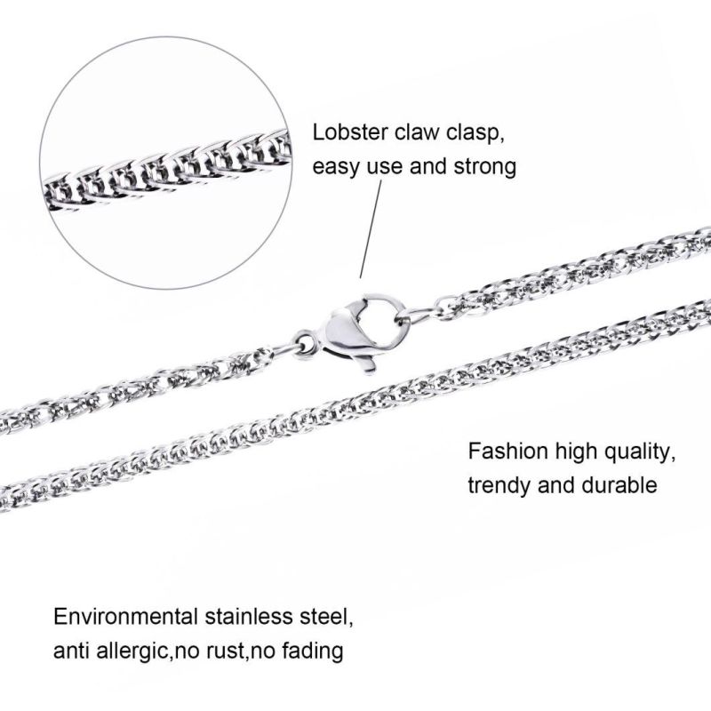 Popular Hot Sale Stainless Steel Chopin Chain Jewelry Fashion Stainless Steel Necklace Bracelet for Gift Design