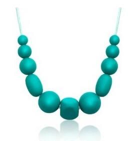 Fashionble Handmade Cheap Health Simple Silicone Bead Necklace (BZ-SN001)