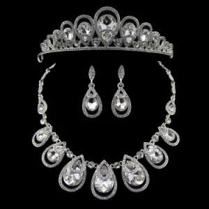 Flower Rhinestone Jewelry Necklace Sets Wedding Jewelry Wholesale