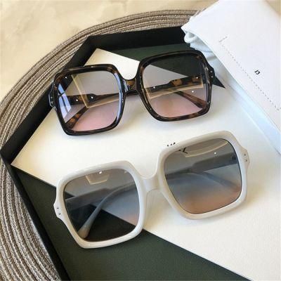 Fashion Square Sun Glasses Shade Women Oversize Designer Luxury Sunglasses