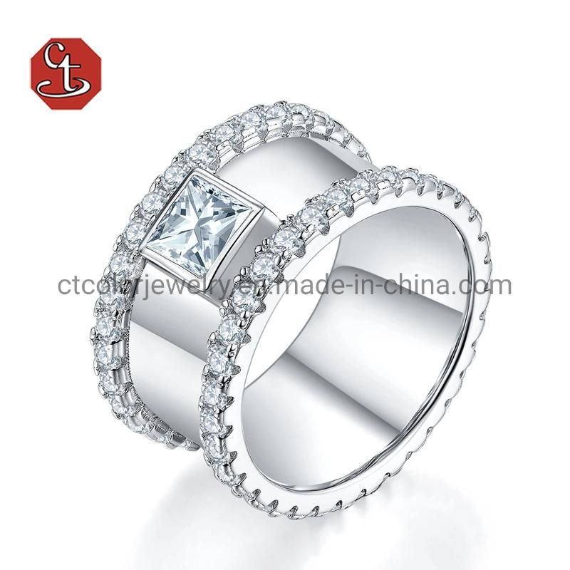 Fashion Jewelry Hollow Camellia Shape 925 Sterling Silver Ring
