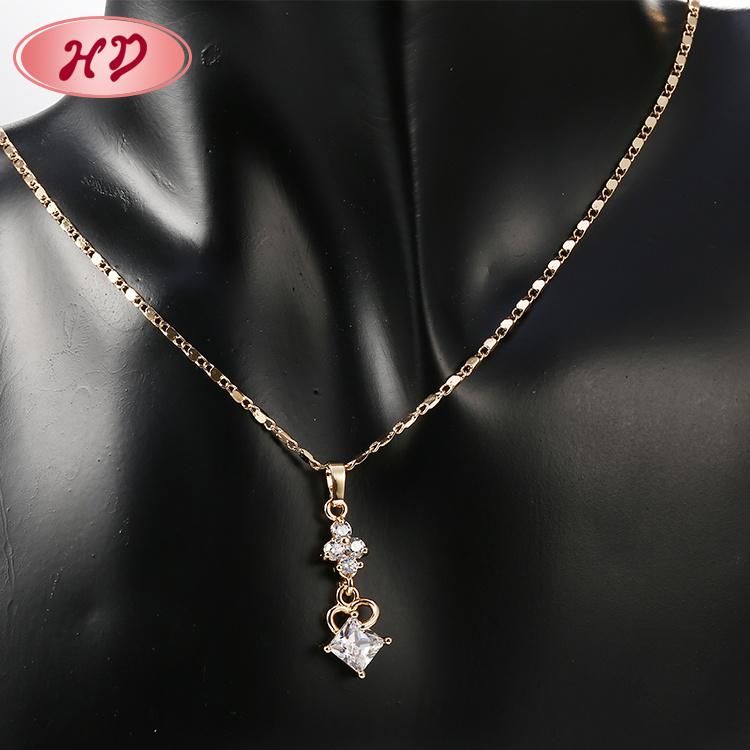 Wholesale Costume 18K Gold Plated Jewelry Sets with CZ Crystal