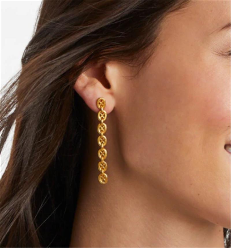 Long Drop Marquise CZ Stone with Pearl Statement Earrings