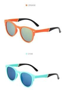 Hot Sale Fancy Coating Film Kids Sunglass in PP Frame