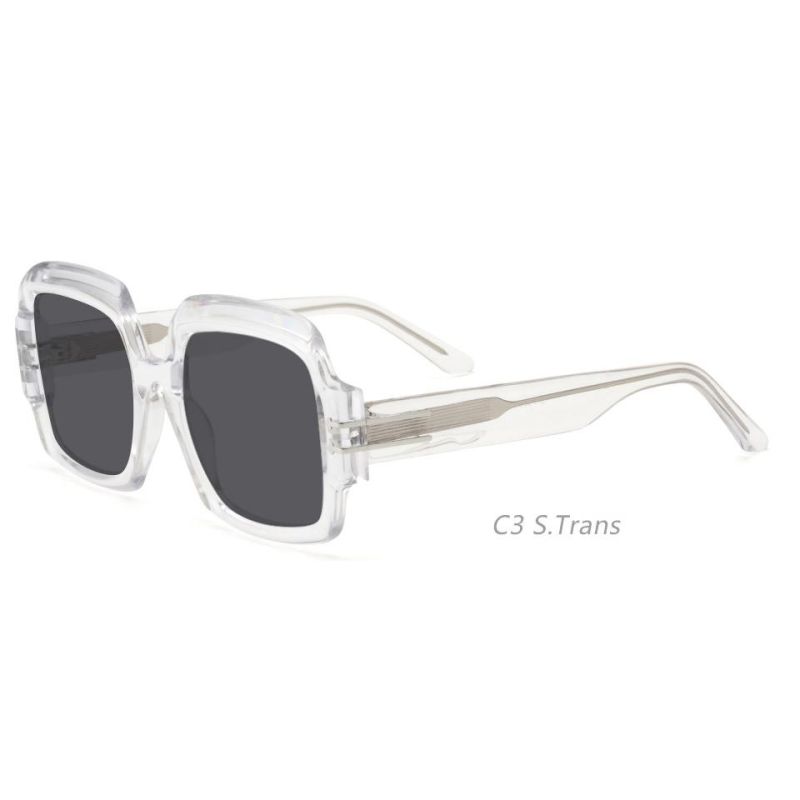 2022 New Arrival Shen Zhen High Quality Fashion Big Frame Sun Glasses UV400 Outdoor Travel Acetate Sunglasses