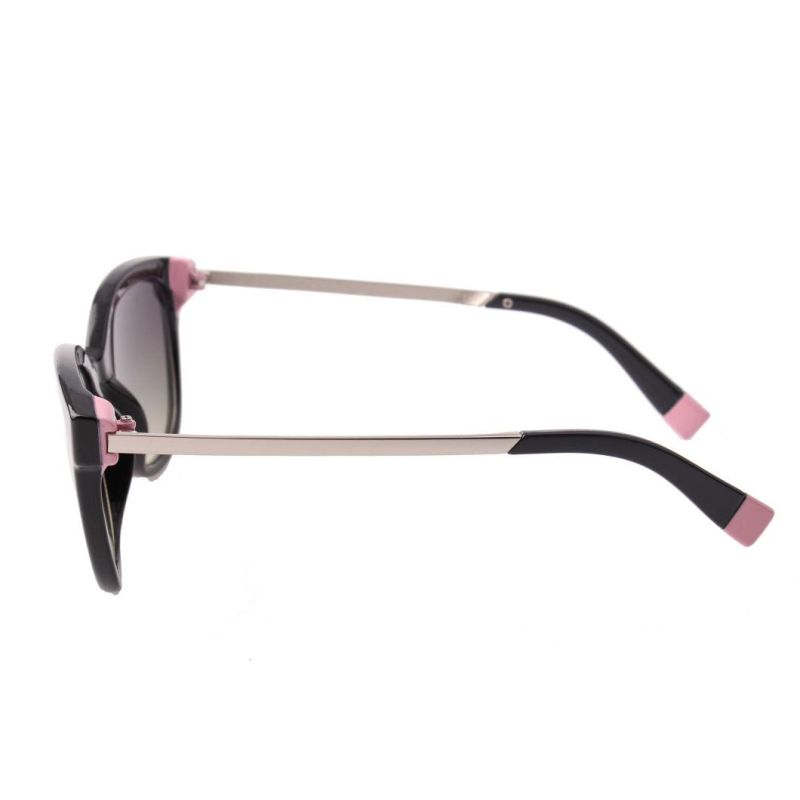 2018 Hot Selling Fashion Women Sunglasses with Metal Temple