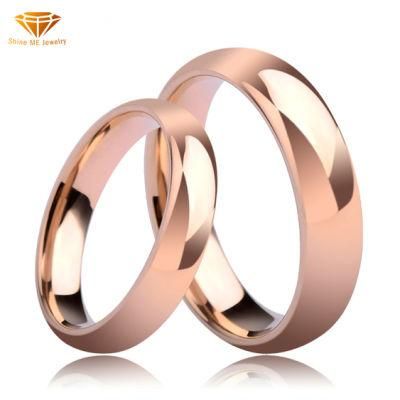 Couple Ring Gold Men and Women Ring IP18K Rose Gold Ring Korean Version Factory Wholesale Tst2834