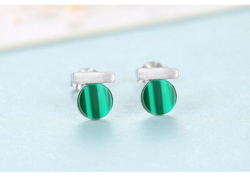 Jewelry Fashion Earring 925 Silver Ear Stud with Alexandrite