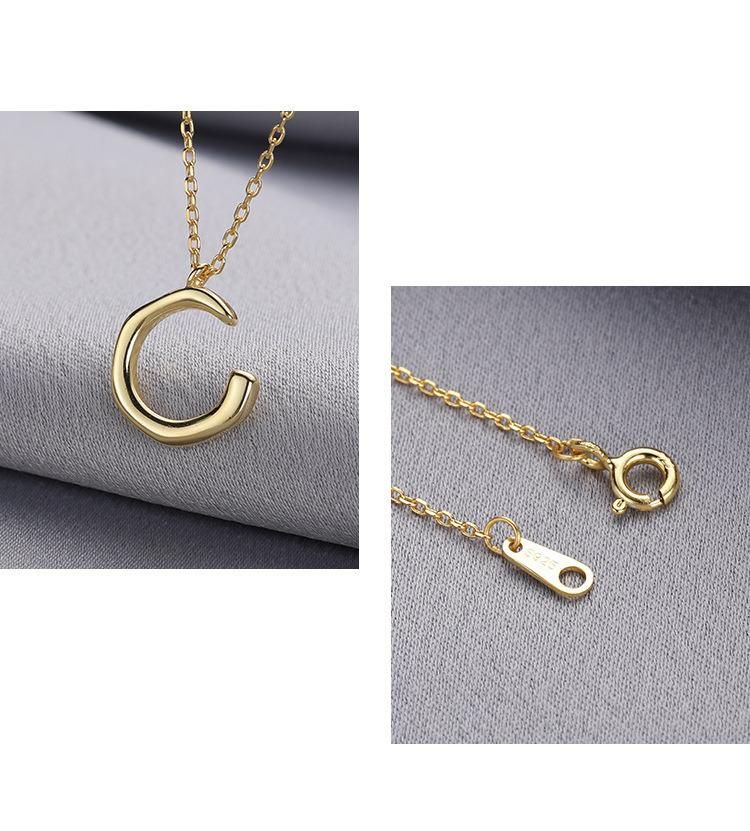 Simple New Design 925 Silver Plain Necklace Fashion Jewelry
