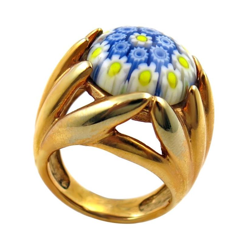 UK Crystal Silver Crown Ring