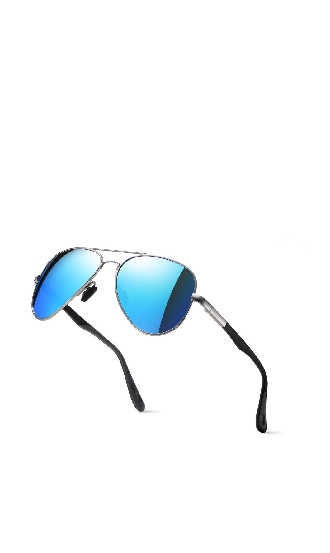 Durable Aviator Style Multi Colors Metal Frame Polarized Sunglasses