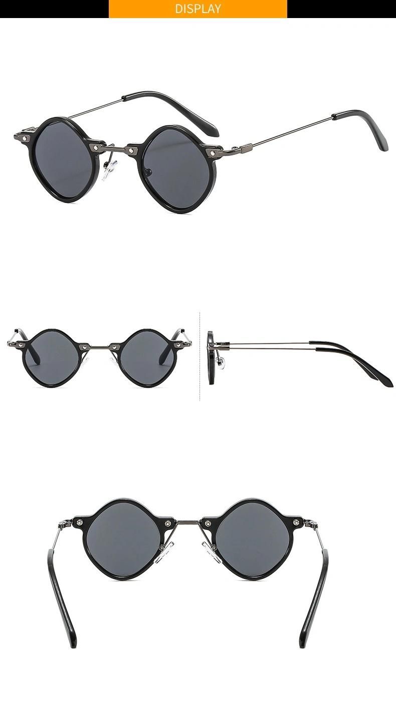 New Men Punk Fashion Retro Metal Sunglasses