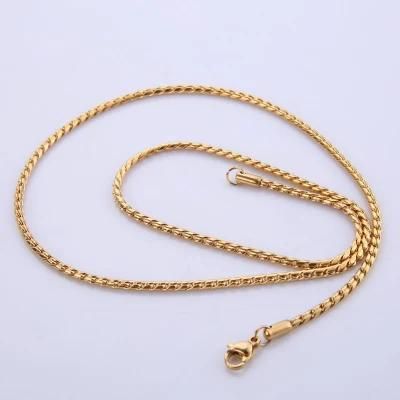 Fashion Accessories Stainless Steel Cobra Chain Jewelry for Custom Necklace