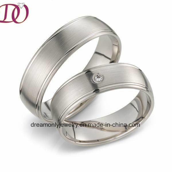 Custom Brushed Men′s Stainless Steel Rings Matte Finish Unique Jewelry Ring