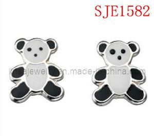 Panda Design 316L Stainless Steel Earring Jewelry (SJE1582)