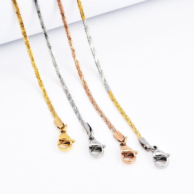 Stainless Steel Jewelry New Style French Rope Chain for Bracelet Necklace Bangles Fashion Bag Design