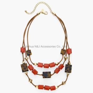 Fashion Jewelry Acryl Multicolor Statement Multi Layer Necklaces