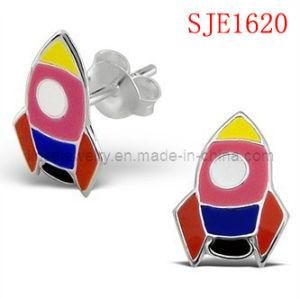 Fashion Rocket Design 316L Stainless Steel Earrings (SJE1620)