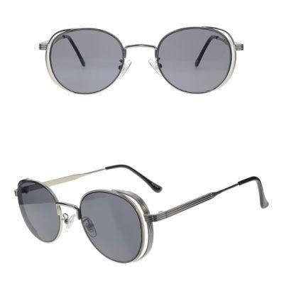 Double Frame Oval Shape Fashion Metal Sunglasses