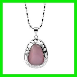 2012 Pink Stone Stainless Steel Pendant Jewelry (TPSP1091)