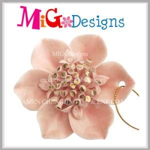 Fashionable Flower Shaped Ceramic Sweater Pendant for Decoration