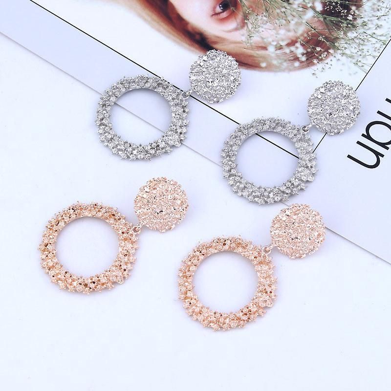 Fashion Vintage Women Vintage Big Round Hanging Earrings Jewelry Gift